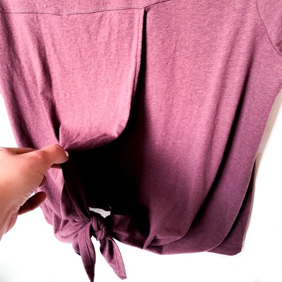 Madewell Tops - NWOT madewell knot back tee manor purple color